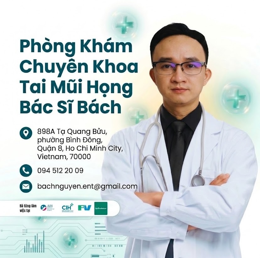 HCM - Phòng khám Chuyên khoa Tai Mũi Họng – ThS.BS Nguyễn Ngọc Bách